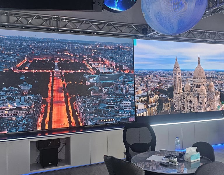 2 Large Digital Signage Screen