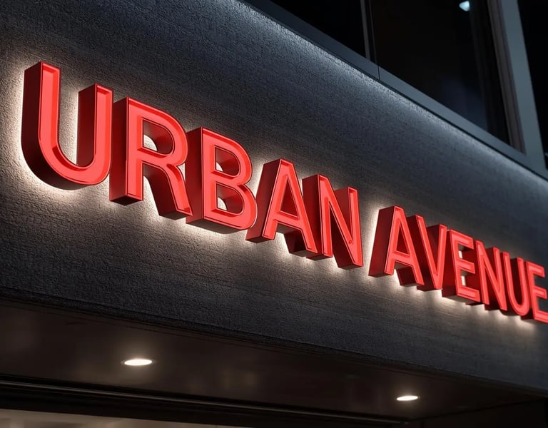 a sign that says urban avenue