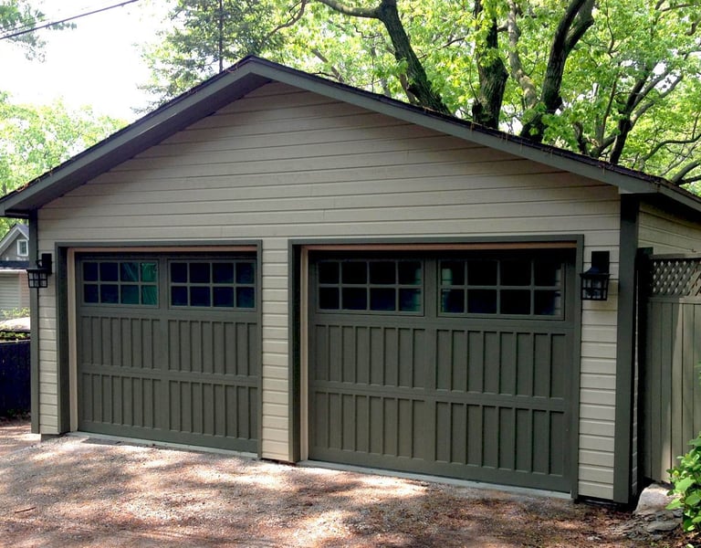 Clean Garage Front Side with Beautiful Curb