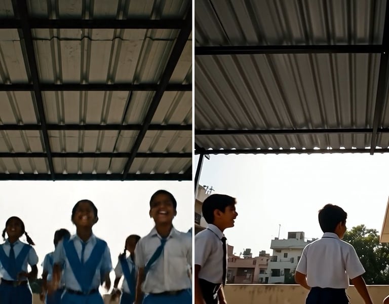 school terrace roofing