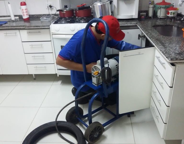 desentupimento de pia