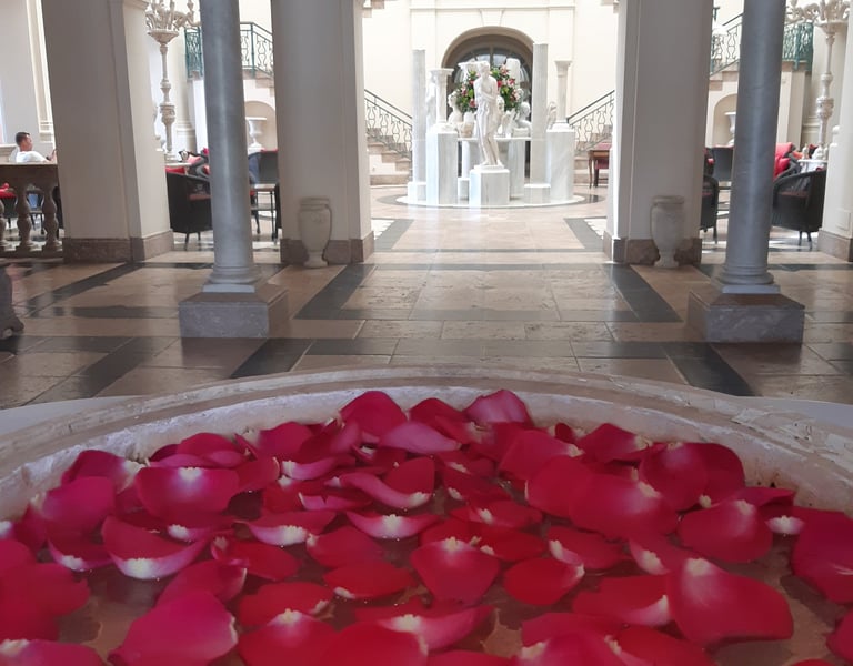 hall of a luxury hotel