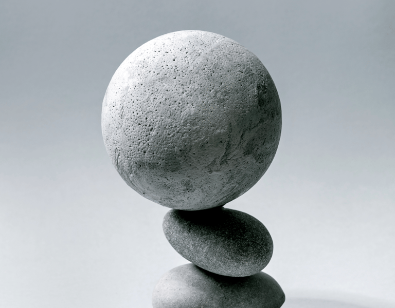a stack of rocks sitting on top of each other