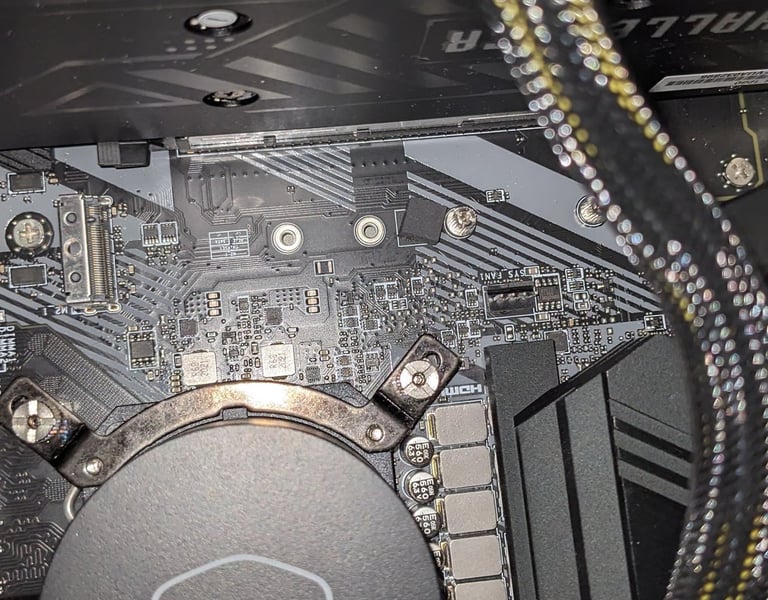 Internal view of custom PC Order #0498