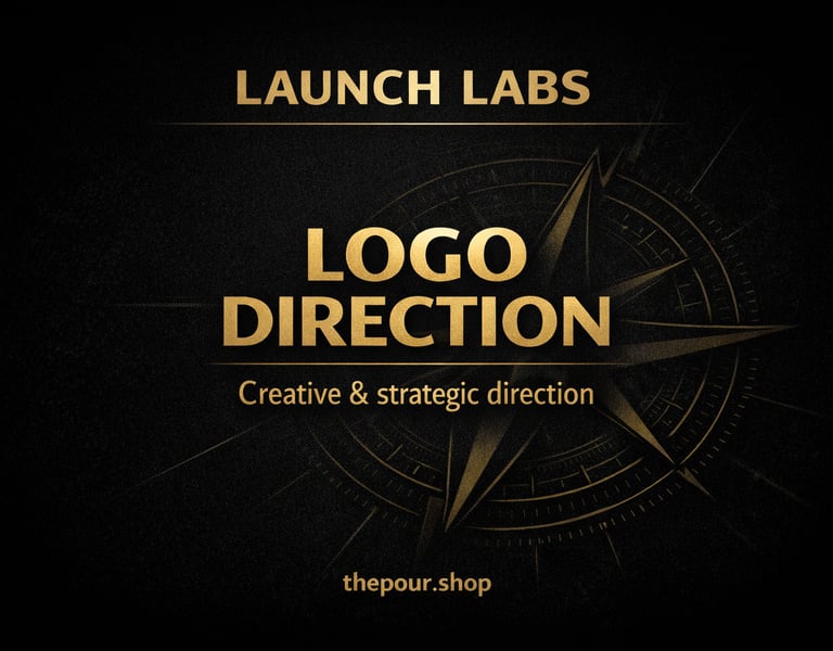 Logo direction service showing strategic branding guidance before hospitality business launch