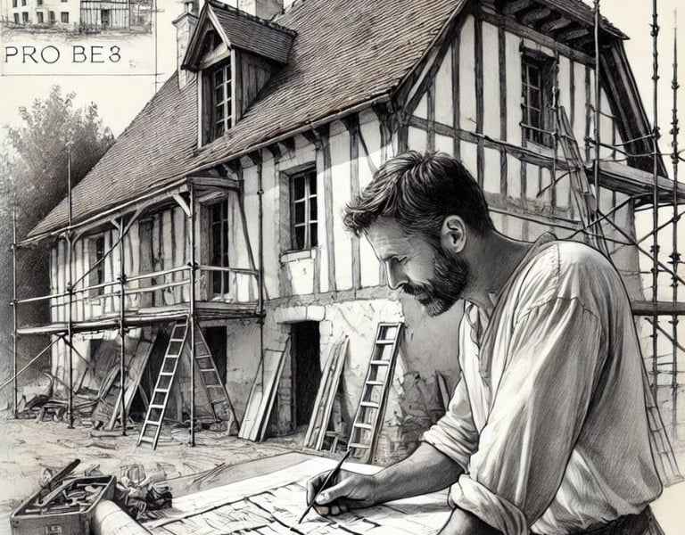 Nicu  pe santier in Franta cu un  Proiect structura de rezistenta