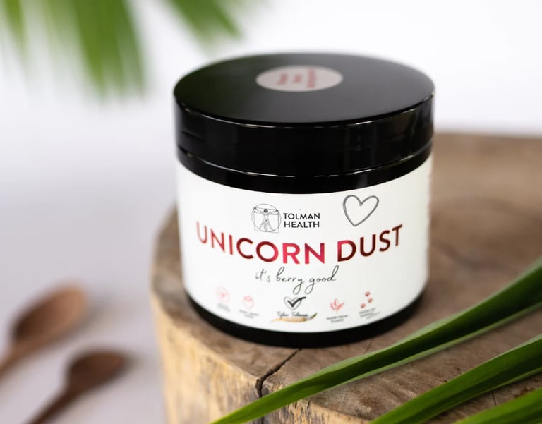 unicorn dust, freeze dried berries