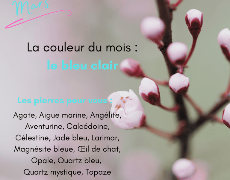 Les pierres bleu clair de mars Les Couleurs de Lo