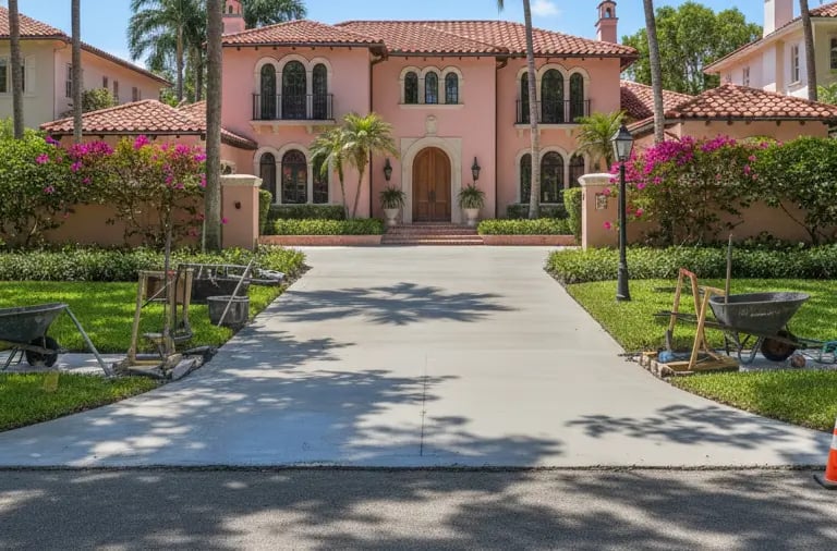 Residential Driveway extension in Coral Gables, FL