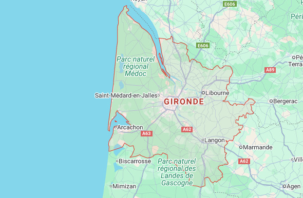 carte de la gironde