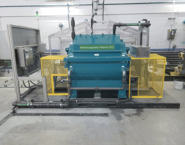 Turbocoag device with control panel and other equipment on US naval base.