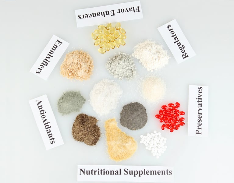 aditivos alimenticios, conservadores,antioxidantes,colorantes,aromatizantes,edulcorantes,espesantes