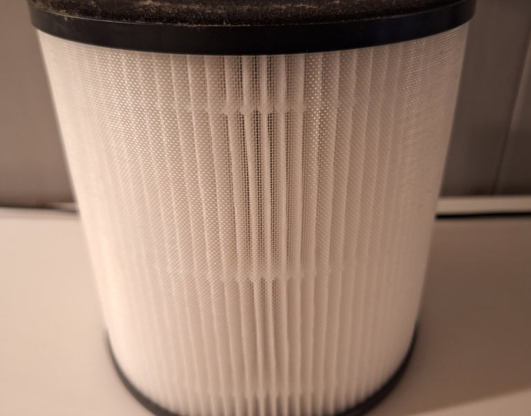 HEPA replacement filters for air purifier removing dust and particles.