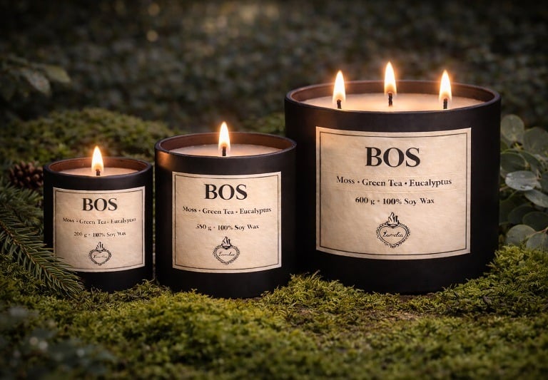 Candles , handmade with natural scents