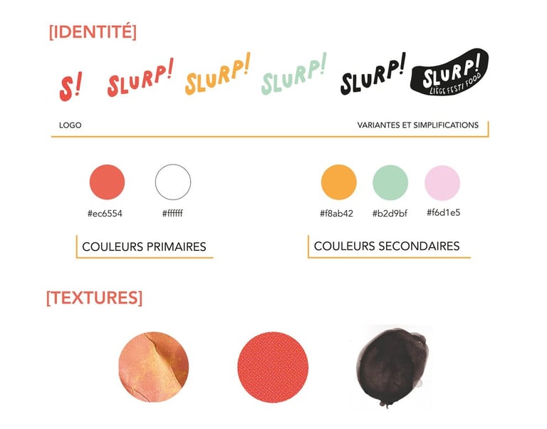 Branding Slurp Liège festi food par Soleado studio