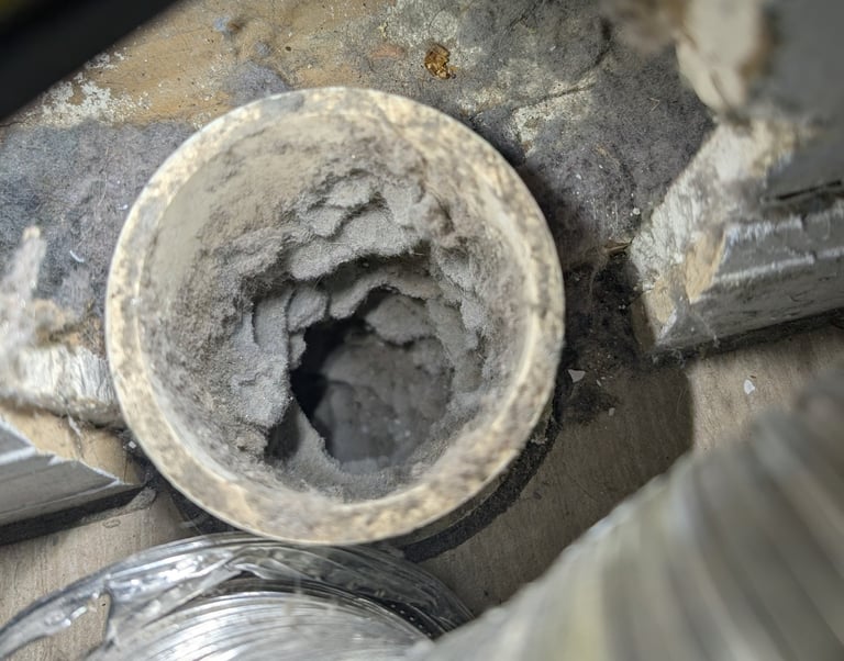 clogged dryer vent