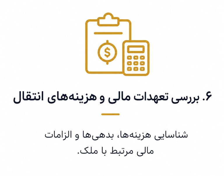 بررسی تعهدات مالی و هزینه های انتقال شناسایی هزینه ها بدهی ها و الزامات مالی 