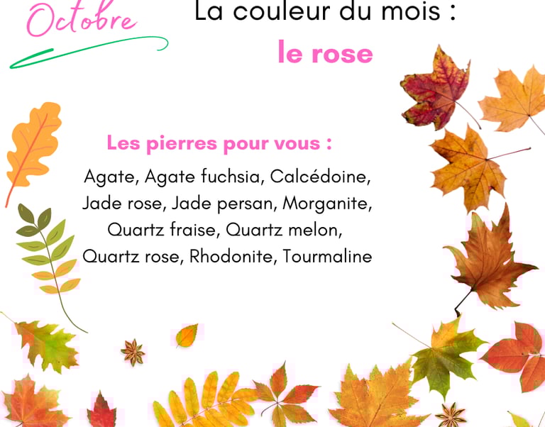 Les pierres roses de septembre Les Couleurs de Lo
