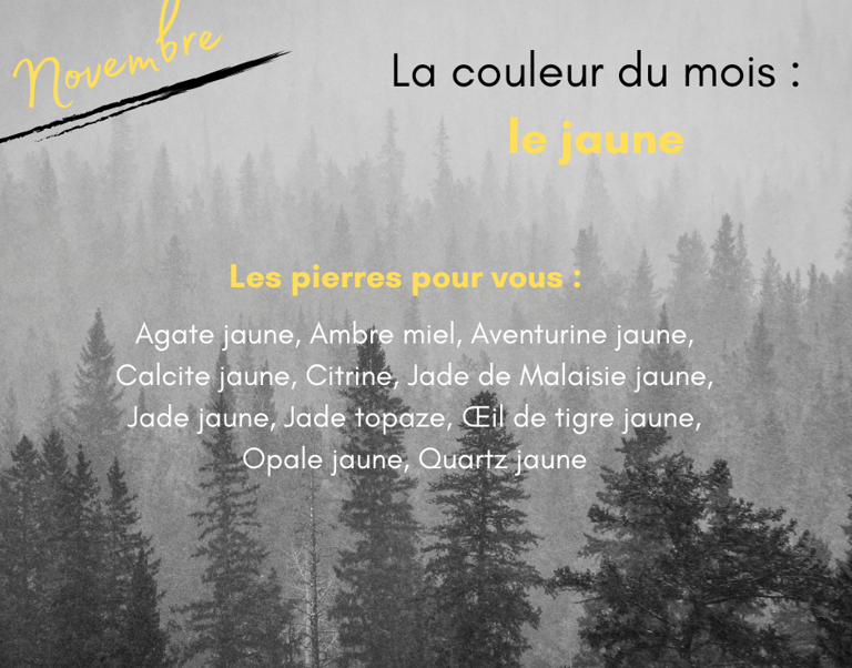 Les pierres jaune de novembre Les Couleurs de Lo