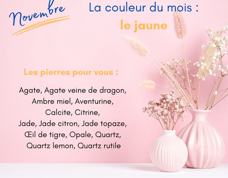 Les pierres jaune de novembre Les Couleurs de Lo