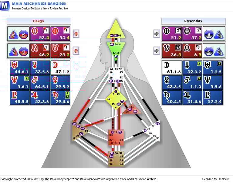 Dr. Norris Advanced Bodygraph MMAI