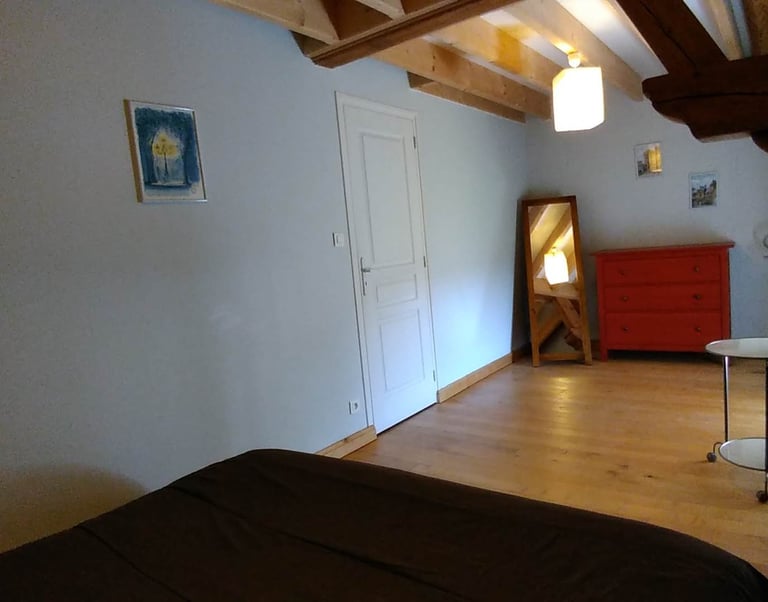 Chambre parents gîte dans le Cotentin en Normandie pour 6 personnes