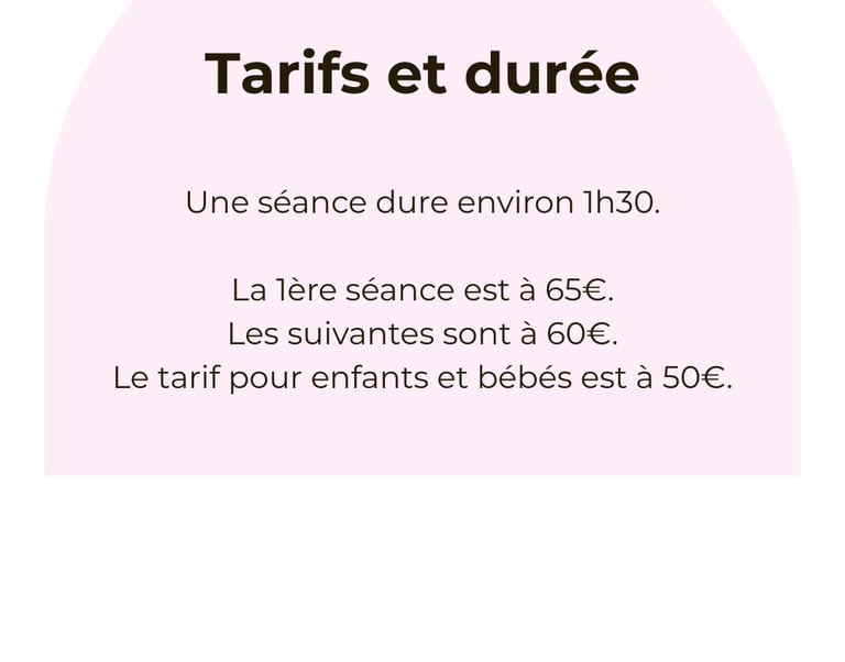 tarifs kinésiologie Amélie Maguerez