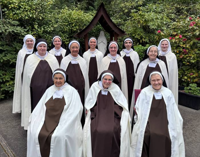 Discalced Carmelite nun's community photo.