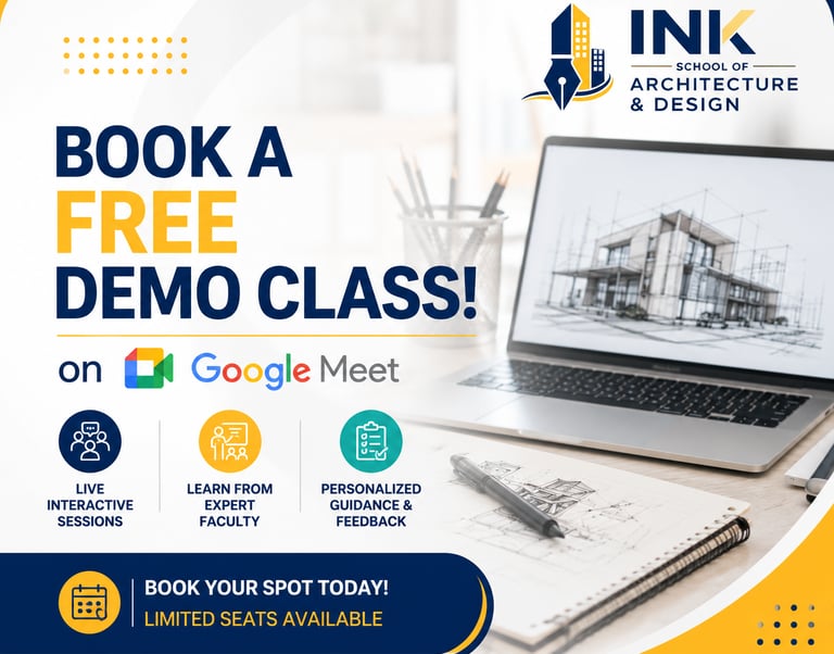 Book a Free Demo Class | NATA & JEE B.Arch Online Coaching | INK School of Architecture & Design