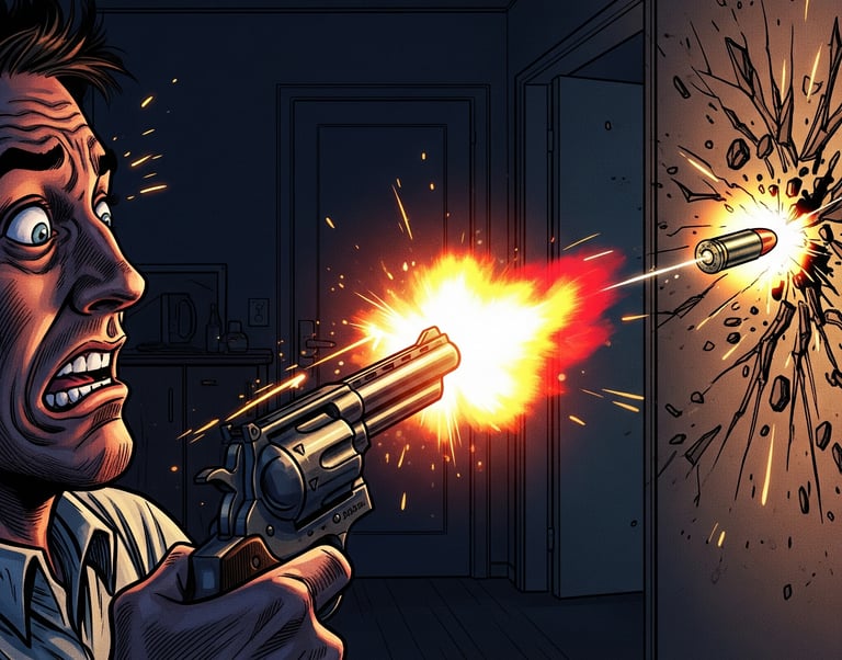 Henry Hawkes gun goes sideways
