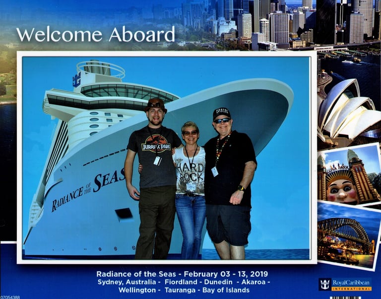 Steven joins Lady and The Pirate onboard Radiance of The Seas