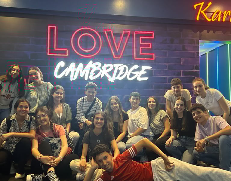 PriegoEnglish students on an English immersion trip in Cambridge, UK.
