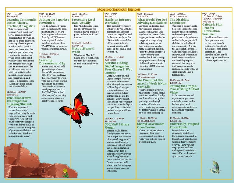 spring employee development schedule page 2
