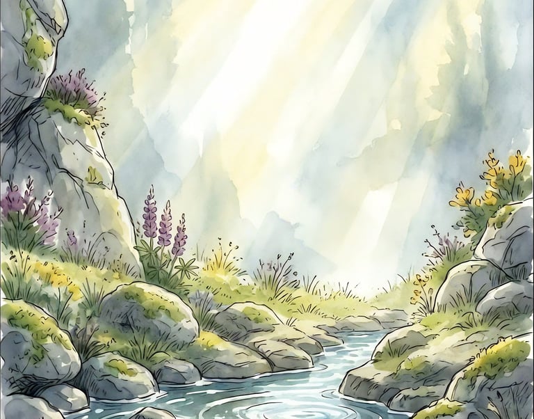 The Healing Spring from the book The Brown Dog of the Green Glen