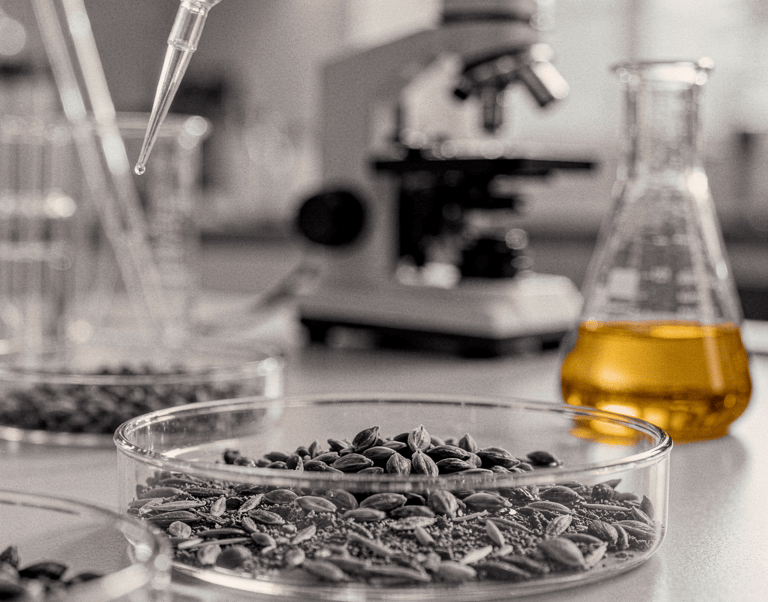 sjemenke i ulje sjemenki grožđa u labu