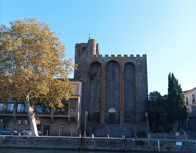 The black basalt Cathedral at Agde.