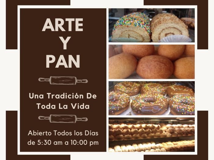 Arte y pan, buñuelos, donas, brazos de reina, pan