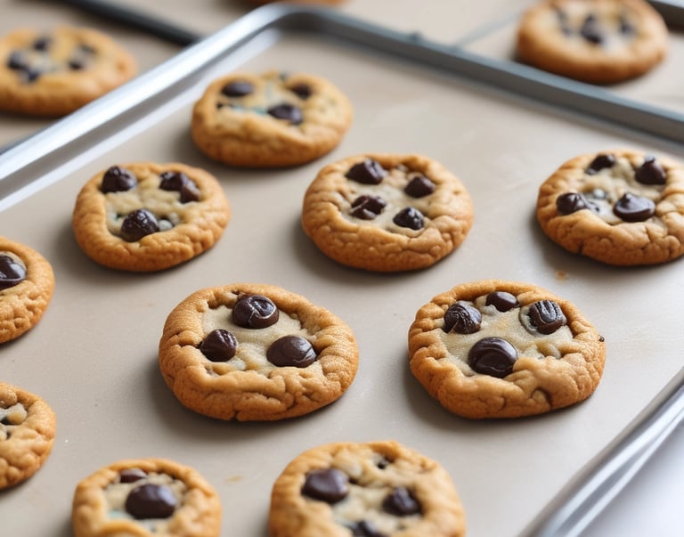 A fluffy bunny wearing a tiny shipping hat next to a wrapped package.
