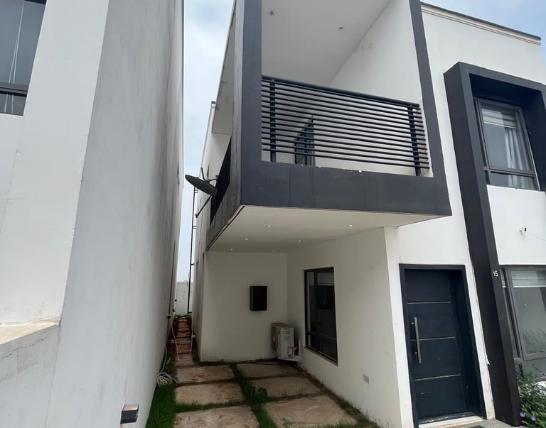 poorly constructed home in Ghana