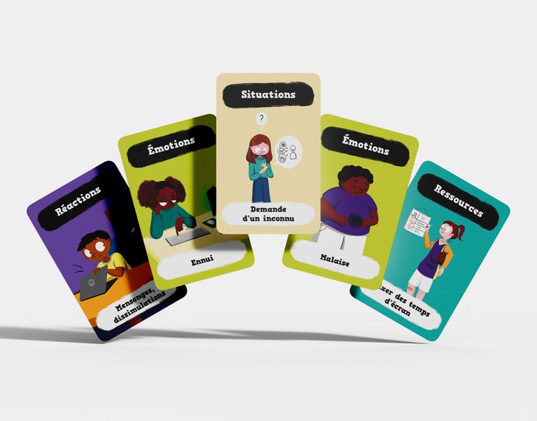 Jeu de cartes innovant sur les usages du numérique