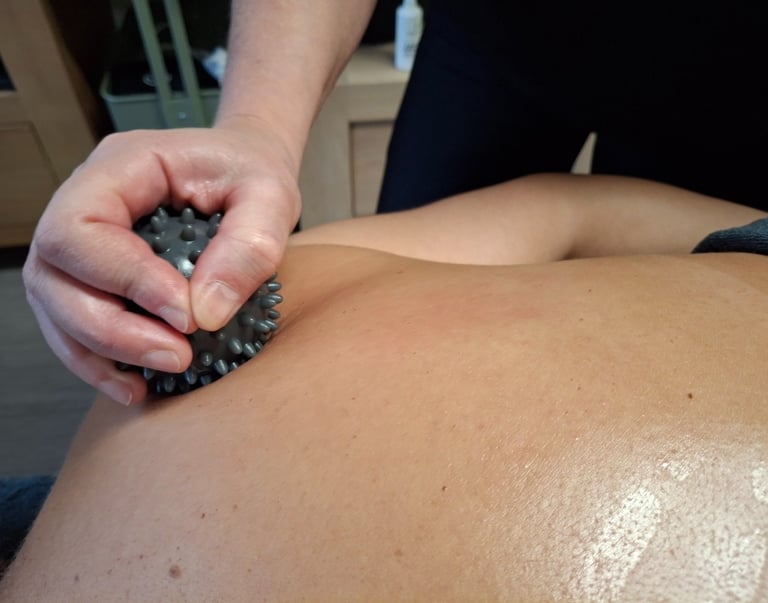 Fascia bindweefsel release bal voor het verminderen van huidspanning