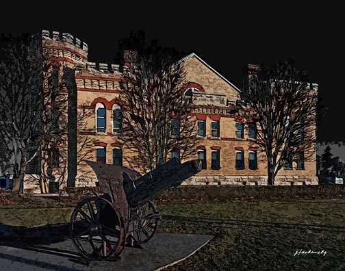 Armoury with cannon P3186320