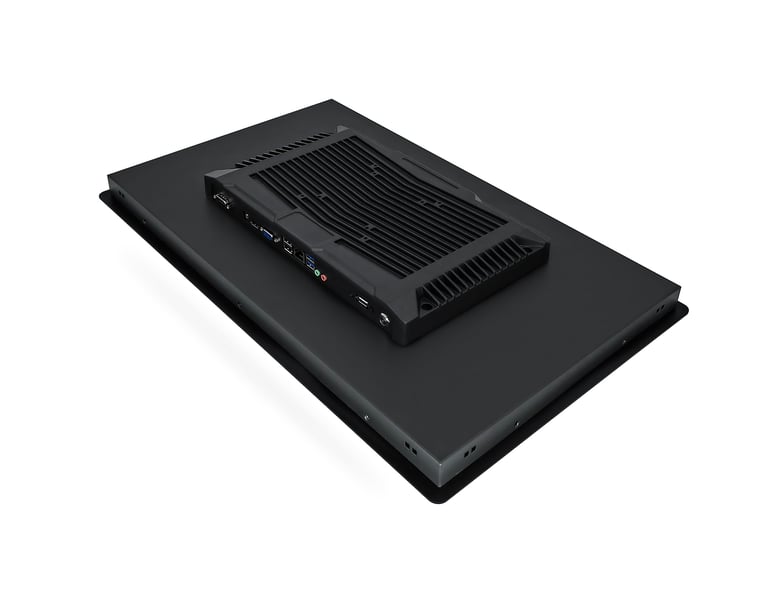 ClaraTech Series C fully enclosed industrial panel PC with VESA mount and rugged steel chassis for P