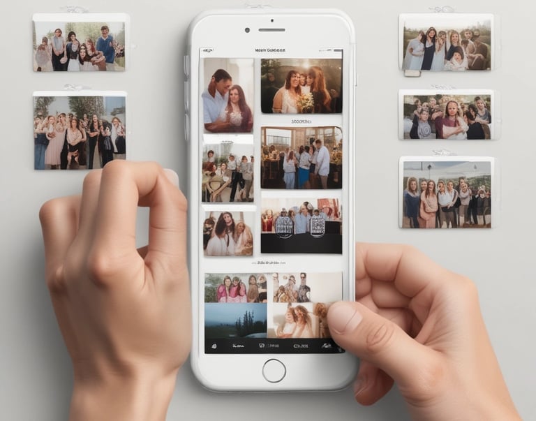 A joyful couple dancing at their wedding reception.