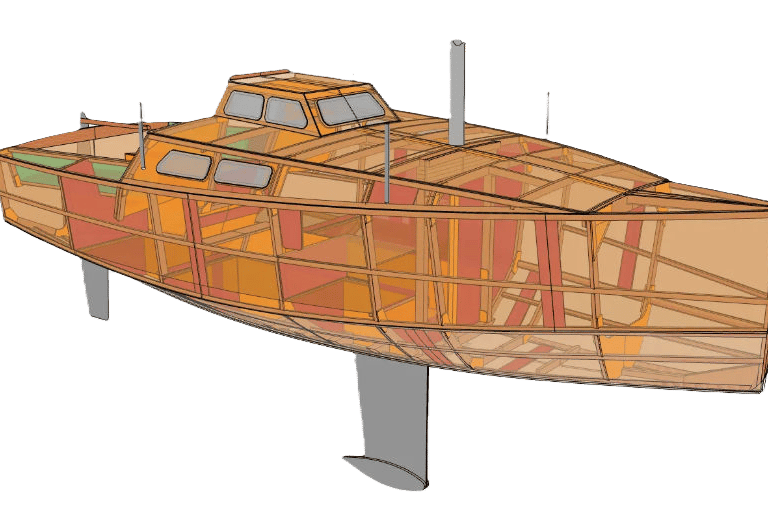 Class Globe 5.80 Technical Drawing Side view