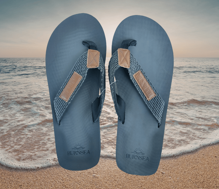 super comfortable men's EVA lightweight thongs The Onyx by Burnsea