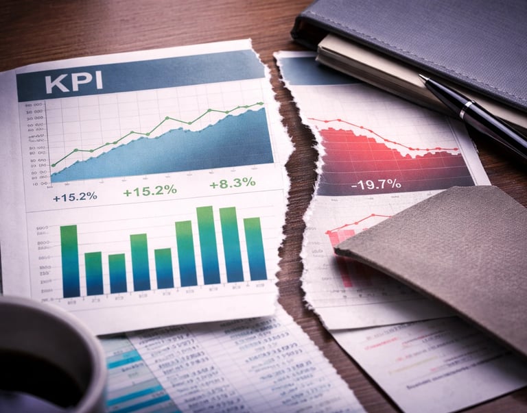 Positive KPI results partially conceal negative performance data, showing how metrics can mislead business decisions
