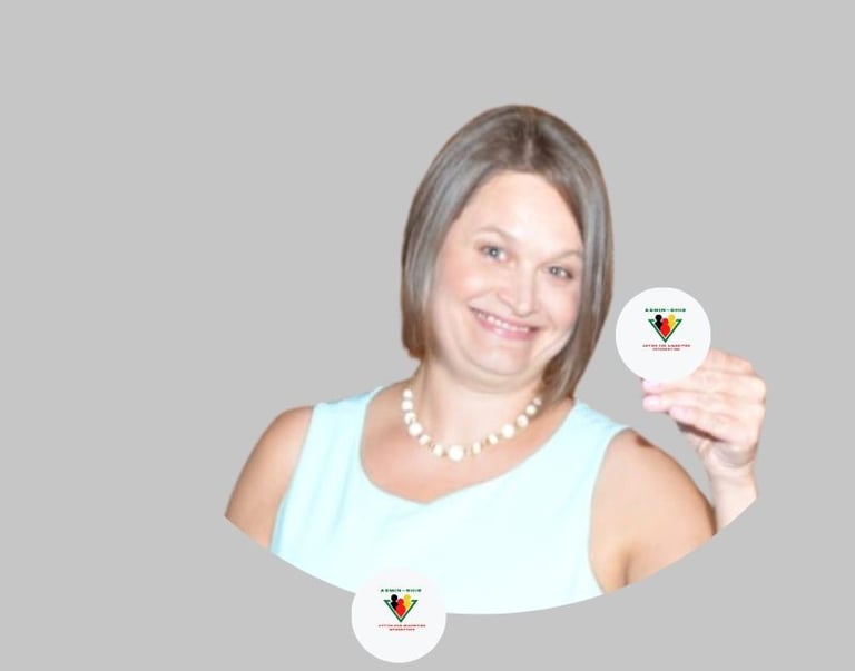 a woman holding a white button up to her face