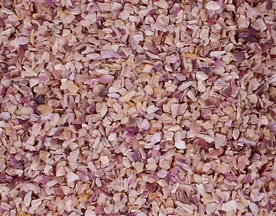 dehydrated red onion minced