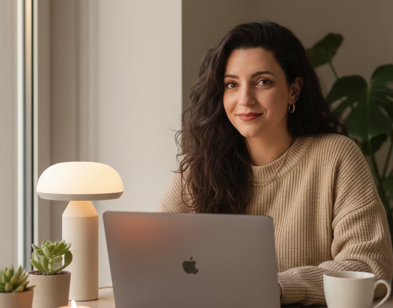 Ivet Moreno agente de viajes trabajando en planificación